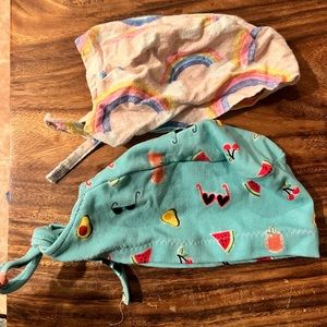 2 cute surgical scrub caps !! Covid19🌈
